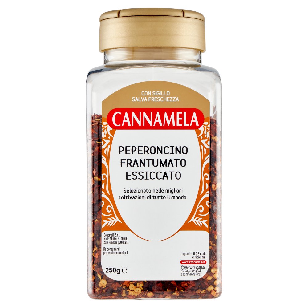 Cannamela Peperoncino Frantumato Essiccato 250 g - CIFO Cash & Carry