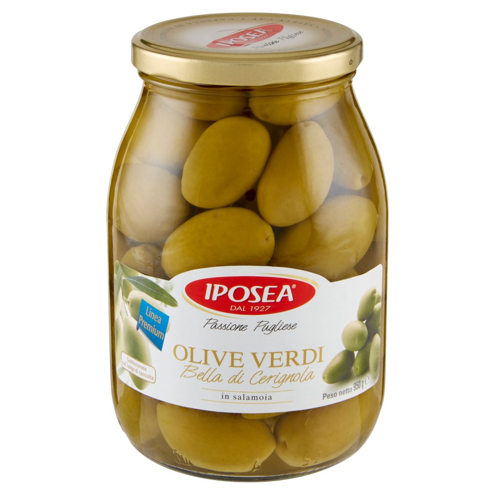 Iposea Linea Premium Olive Verdi Bella di Cerignola in salamoia